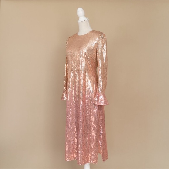 RACHEL PARCELL Sequin Long Sleeve Dress - Picture 6 of 14
